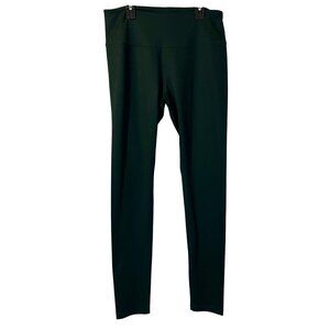 Zella Womens High-Waisted Dark Green Leggings L Loungewear Comfy Athletic Gym